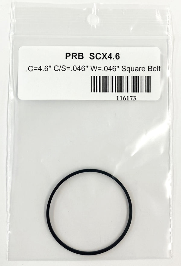 PRB SCX 4.6 Square Cut Belt for VCR, Cassette, CD Drive or DVD Drive SCX4.6
