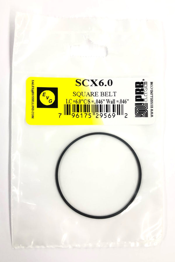 PRB SCX 6.0 Square Cut Belt for VCR, Cassette, CD Drive or DVD Drive SCX6.0