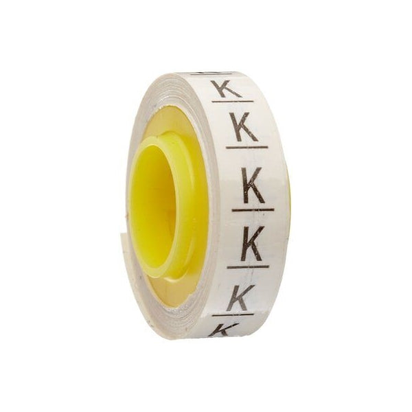 3M SDR-K, Letter "K" ScotchCode™ Wire Marking Tape Refill Roll