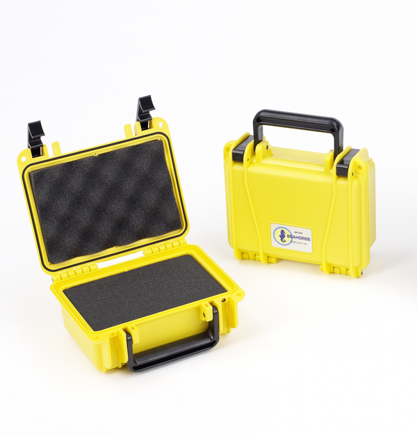 SE120F,YL Yellow  (with Foam) SE120 Waterproof Protective Case (7.58 x 5.08 x 3.23”)