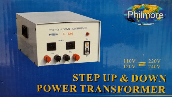 Philmore # ST5000, 5000 Watt Step Up / Step Down Transformer, 110V AC/220V AC