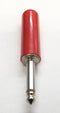 Switchcraft 255, 1/4" Mono 2 Conductor Cable Mount Plug, Red