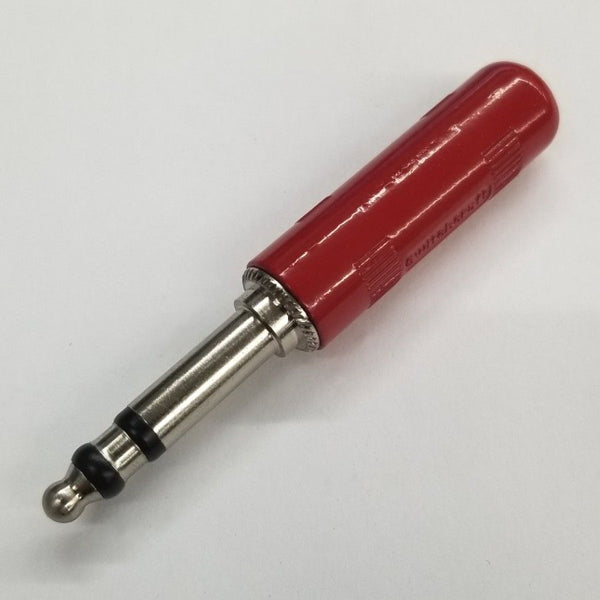 Switchcraft 482NC 1/4" 3 Conductor Mil-Style Male Plug w/Red Metal Handle