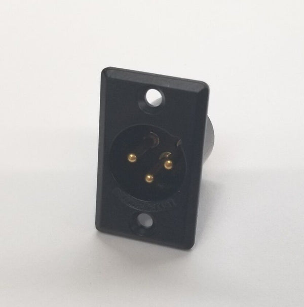 Switchcraft D3MBAU, 3 Pin Panel Mount Male Receptacle