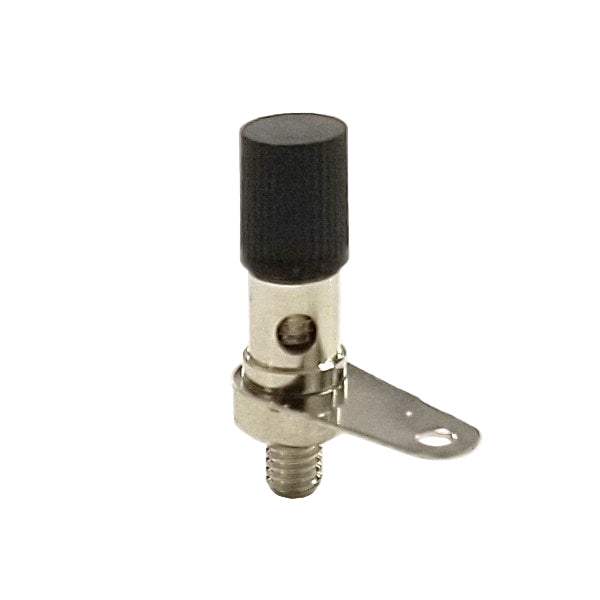 T-16-B, Sato Parts 5.0mm Diameter Black Knob Binding Post for 26-16AWG Wire