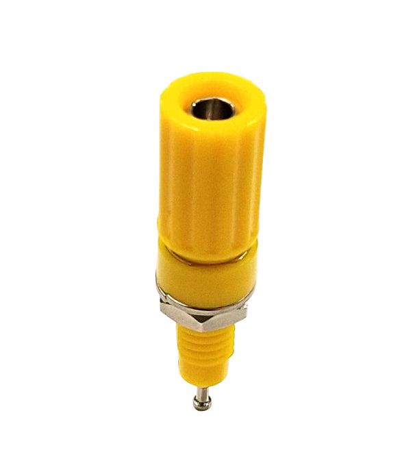 T-3025-Y, Sato Parts Yellow Female Banana & Wire Binding Post
