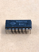 TCG4076B, CMOS 4-bit D Type Register High Voltage Type ~ 16 Pin DIP (NTE4076B)