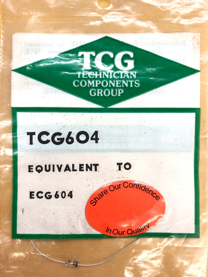 TCG604, Vf 0.145V @ 3mA Germanium Varistor ~ Axial Lead Package (ECG604, NTE604)