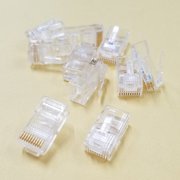 Philmore TEC7, 10 Conductor RJ50 (10P10C) Male Modular Crimp Plugs ~ 10 Pack