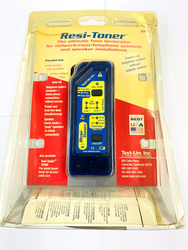 Test-Um TG400 Resi-Toner™ Home Networking Tone Generator ~ (Worn Package)