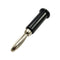 TJ-560-B, Sato Parts Black Male Banana Plug ~ Solder Type, 16AWG Max.