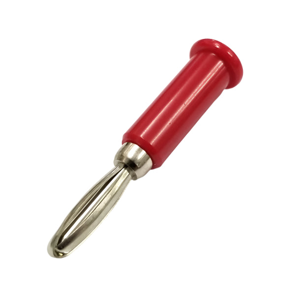 TJ-560-R, Sato Parts Red Male Banana Plug ~Solder Type, 16AWG Max.