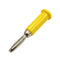 TJ-560-Y, Sato Parts Yellow Male Banana Plug ~Solder Type, 16AWG Max.