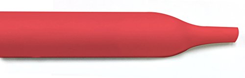 4 FT Thermosleeve DWHST38R4, 3/8" RED 3:1 Adhesive Lined Waterproof Heat Shrink