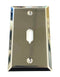 WP-9-1H, Single Hole Steel Wall Plate for 9 Pin D-Sub & 15 Pin VGA Connectors