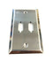 WP-9-2H, Double Hole Steel Wall Plate for 9 Pin D-Sub & 15 Pin VGA Connectors