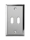 WP-9-2H, Double Hole Steel Wall Plate for 9 Pin D-Sub & 15 Pin VGA Connectors
