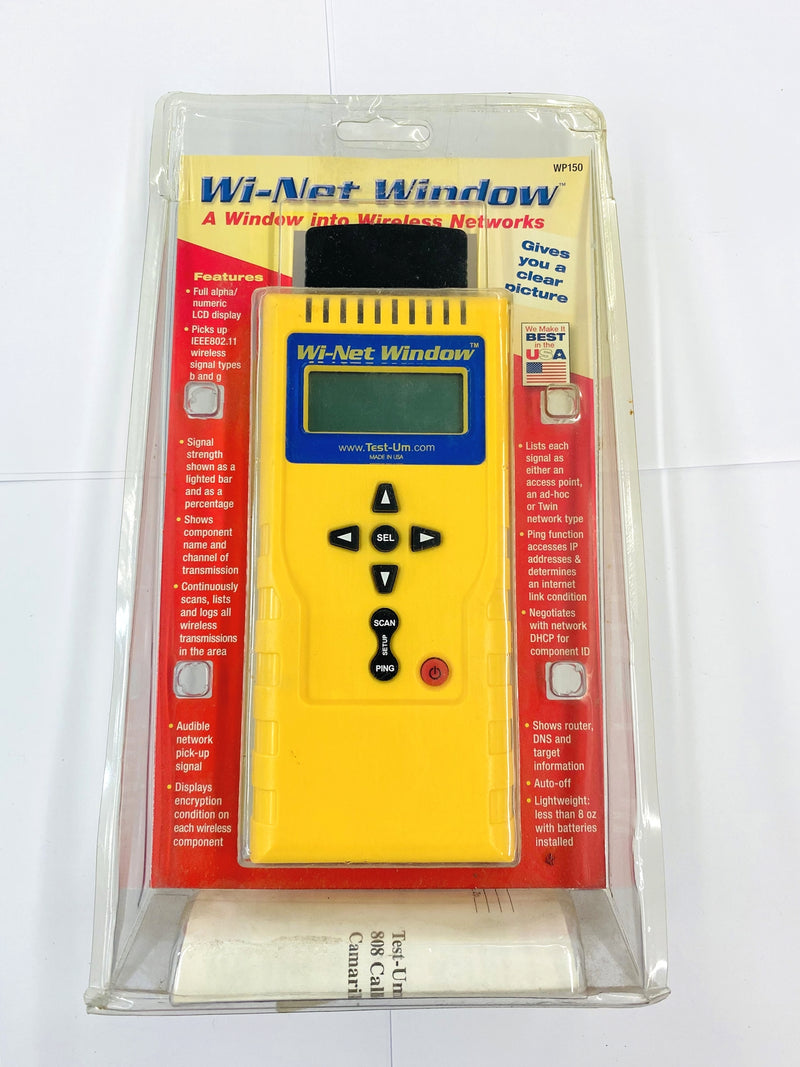 Test-Um WP150, Wi-Net Window™ Wireless Network Analyzer ~ (Worn Package)