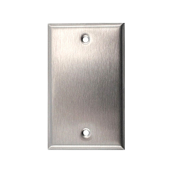 WPS, Plain Steel Wall Plate for Standard Single Gang Junction Box ...