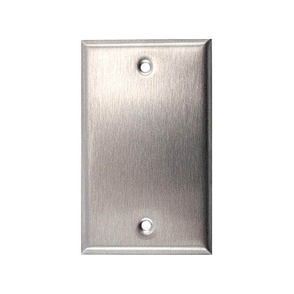 WPS, Plain Steel Wall Plate for Standard Single Gang Junction Box