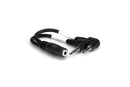 HOSA YMM-492 Air Travel Headphone Adapter, Dual 3.5 mm TS to 3.5 mm TRSF