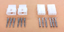 2 Pairs of 3 Circuit Molex 0.062" Male and Female Connectors with Pins - MarVac Electronics