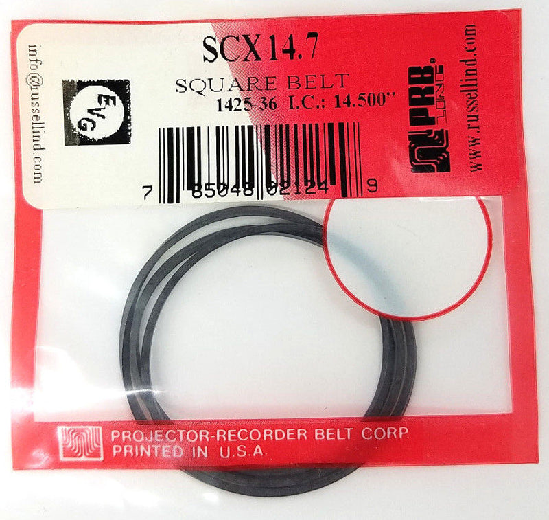 PRB SCX 14.7 Square Cut Belt for VCR, Cassette, CD Drive or DVD Drive - MarVac Electronics