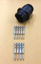 9 Circuit Amp 206705-2, Male CPC Connector with 66589-1 Male Pins