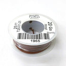 25' 20AWG BROWN Hi Temp PTFE Insulated Silver Plated 600 Volt Hook-Up Wire - MarVac Electronics