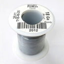 25' 18AWG GREY Hi Temp PTFE Insulated Silver Plated 600 Volt Hook-Up Wire - MarVac Electronics