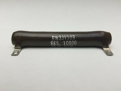N.O.S. 10K Ohm 26 Watt Fixed Value, Tubular Ceramic Power Resistor 26W