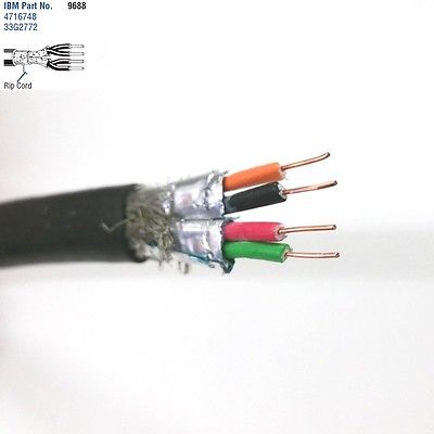 25' Belden 9688 2 Pair 22AWG Solid Shielded Pair, IBM Type 1A Token Ring Cable - MarVac Electronics