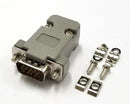 HD 15 Pin Male D-Sub VGA Cable Mount Connector w/ Plastic Cover & Hardware DB15