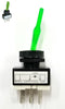 SPST ON-OFF GREEN Glow Paddle Toggle Switch 15A @ 12V DC