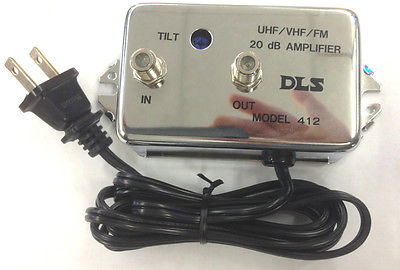 DLS 412 UHF/VHF/FM 20dB Amplifier With Tilt Adjustment - MarVac Electronics