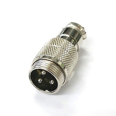 3 Pin Male In-Line CB Mic or Ham Radio Microphone Connector - MarVac Electronics
