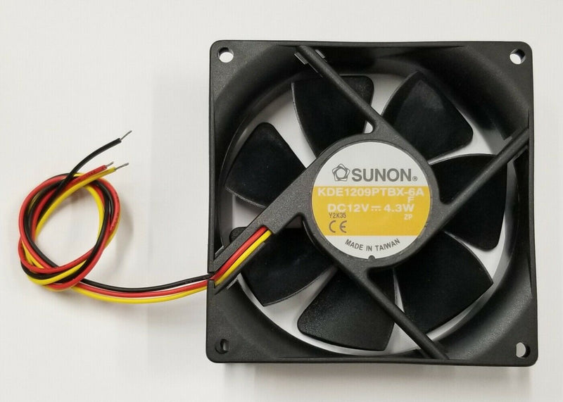 Sunon KDE1209PTBX-6A 92mm x 92mm x 25mm 12V DC Brushless Cooling Fan, 56 CFM