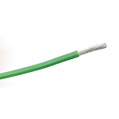 10' 12AWG GREEN Hi Temp PTFE Insulated Silver Plated 600 Volt Hook-Up Wire - MarVac Electronics