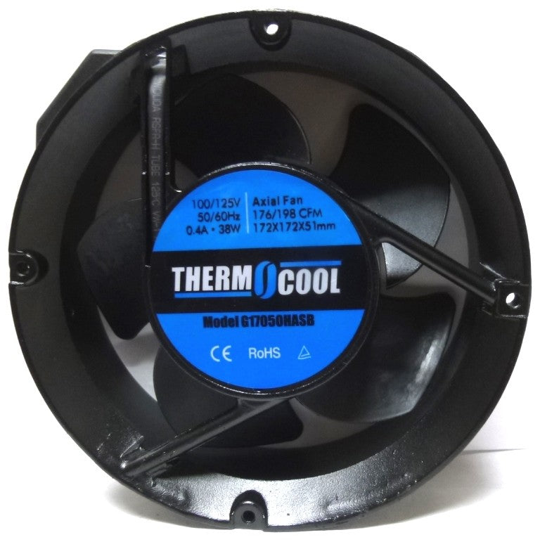 Thermocool G17050HASB Cooling Fan, 100/125V 6.77" x 2.0" 176/198CFM