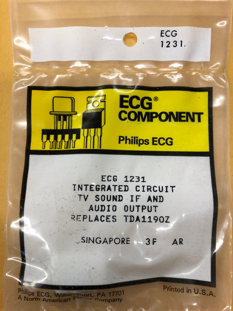 NTE/ECG 1231 INTEGRATED CIRCUIT