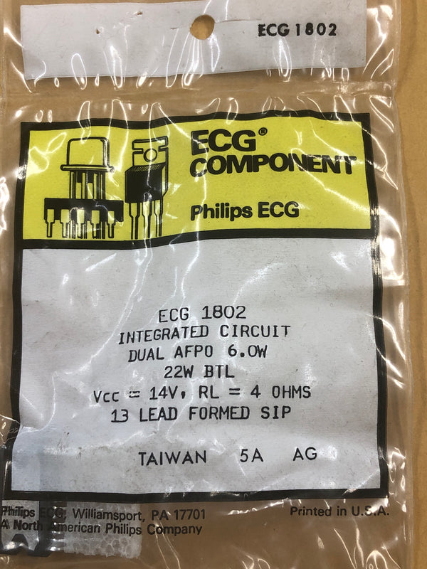 ECG1802 IC BLT CAR AMP