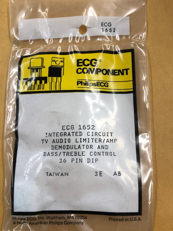 ECG1652 IC TV AUDIO LIMITER AMPLIFIER