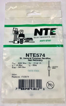 NTE574, R-400V, 1 A, Silicon Rectifier General Purpose, Fast Recovery