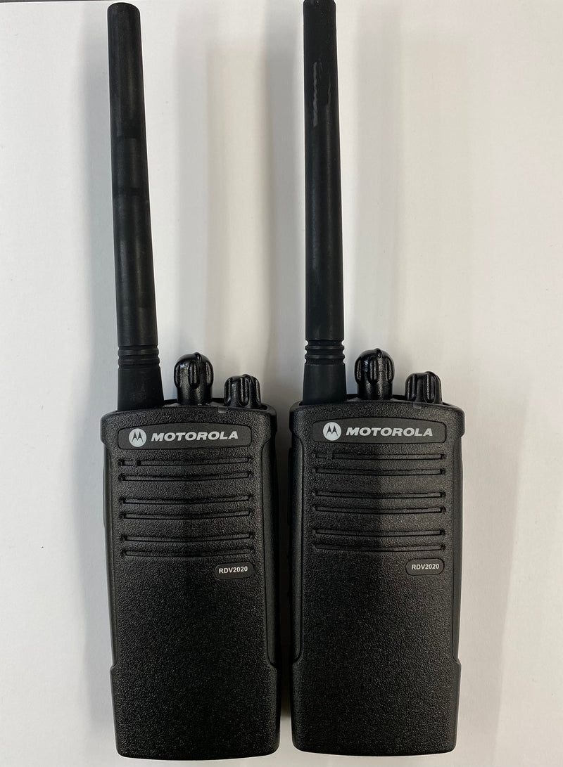 Lot of 2 Motorola RDV2020 RDX Series On-Site Two-Way Business Radio 2CH