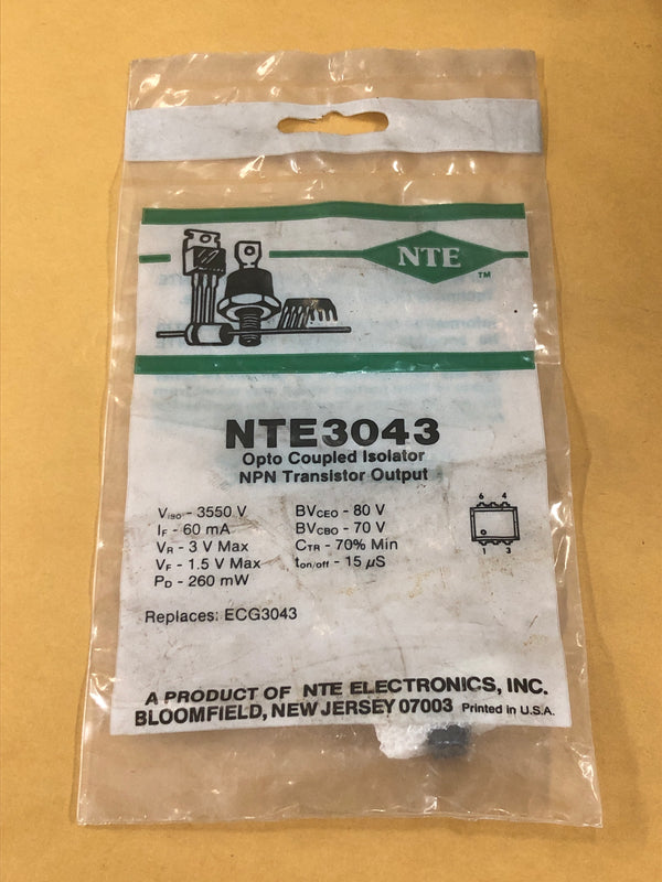 NTE3043 OPTOISOLATOR TRANS