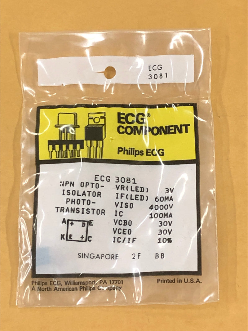 ECG3081 OPTOISOLATOR TRANS