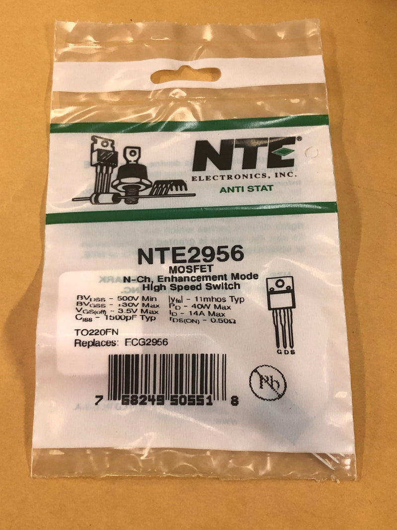 NTE2956 MOSFET N CHAN ENHANCEMENT