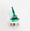 C0803G SPST ON-OFF Green Lighted, Paddle Lever Toggle Switch 20A @12V DC