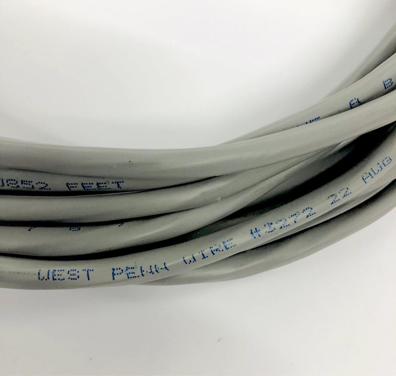 25' West Penn 3272 10 Conductor 22 Gauge Shielded Cable, CM Rated~ 10C 22AWG