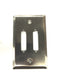 WP-25-2H, Double Hole Steel Wall Plate for 25 Pin & 44 Pin D-Sub Connectors